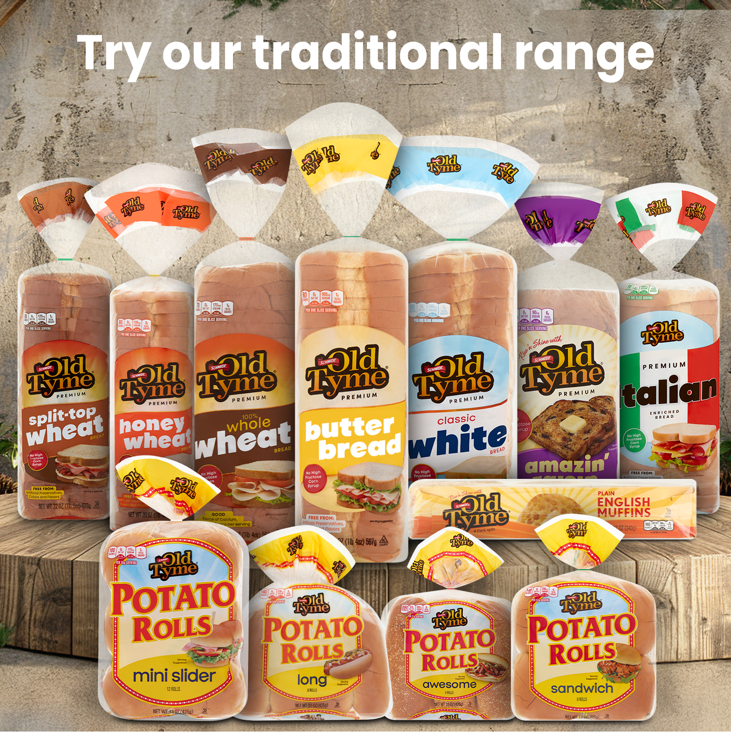 Schmidt Old Tyme Plain English Muffins, 6 Pack (12oz): Soft, 140 Cal, Perfect for Toast or Snacks