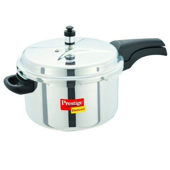 Prestige PDSSPC6.5 Deluxe Stainless Steel Pressure Cooker, 6.5-Liters