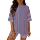 thumbnail image 1 of Eres Más Que una Camisa de Puntuación de Prueba de Poliéster con Cuello Redondo Pantalones Largos con Bolsillos Elásticos para el Entrenamiento de Yoga, 1 of 5