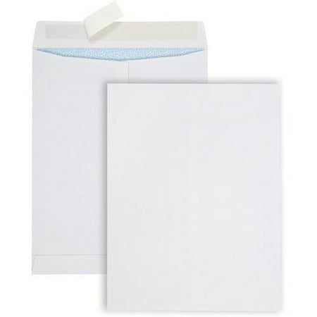 UPC: 0085227449290 | Quality Park Redi Strip Security Mailing Envelopes Multipurpose – #13 1/2 – Peel Strip – 100 / Box – White
