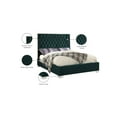 thumbnail image 2 of Meridian Furniture Lexi Green Velvet King Bed, 2 of 3