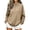 Khaki#quarter zip sweatshirt women, variant on YOIAVAIOY Quarter Zip Pullover Women Fleece Lined Sweatshirts No Hood Y2k Fall Fashion Long Sleeve Tops Pink S