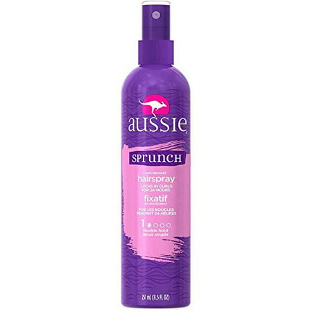 Aussie Sprunch Hair Spray, Fixatif Flexible Hold 8.5oz