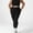 Black, variant on Workout Sets for Women 2 Piece Plus Size Seamless Crop Tank Top and High Waist Legging Yoga Outfits
