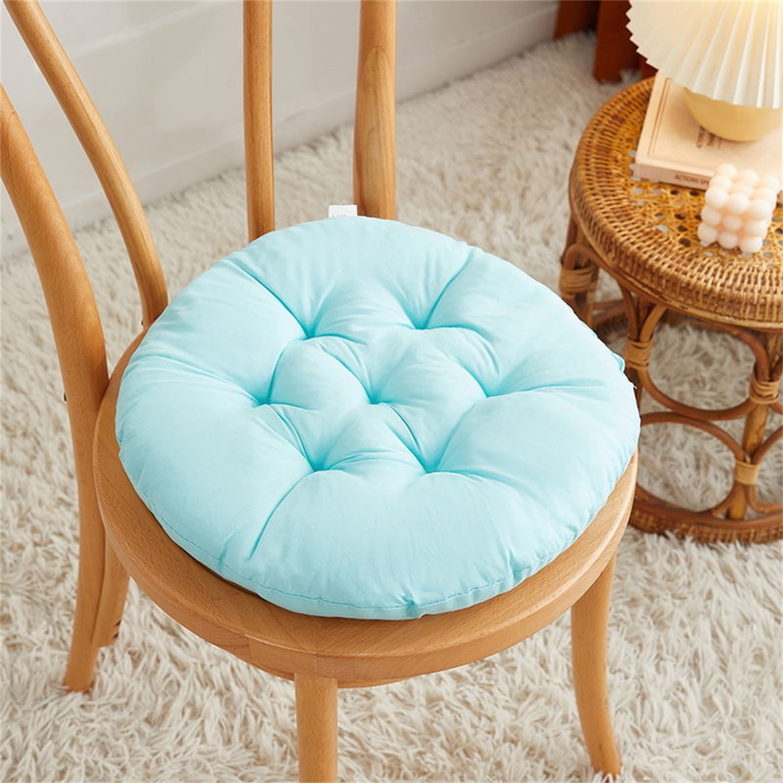 Round Garden Chair Pads Seat Cushion for Outdoor Bistros Stool Patio Dining Room Memory Foam Back Support Back Pad for Car Lumbar Support Cushion