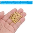 thumbnail image 6 of Uxcell 2.5mm OD x 30mm L Chandelier Connector Clips Pins Copper Chandelier Replacement Golden 100 Pack, 6 of 7