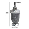 thumbnail image 4 of nu steel Beaded Heart Resin Refillable Liquid Soap Dispenser Pump Bottle for Bathroom Vanity Countertop, Kitchen Sink - Holds Essential Oils, Lotions, Liquid Soaps, Hand Soap, Hand Sanitizer, 4 of 4
