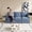 Blue, variant on LLappuil 89" Cloud Couch, 3 Seat Sofa with Spacious Under‑Seat Hidden Storage, Chenille Upholstered Sofa Couch with Foldable Tabletop, USB & Type-c Charging Port, Cup Holder for Living Room