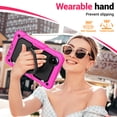 thumbnail image 4 of for Xiaomi Redmi Pad SE 8.7 inch 2024, 360 Rotating Shockproof Cover with Stand, Handle, Shoulder Strap, Rose, 4 of 7