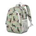 thumbnail image 2 of Rottweiler with Floral Backpack for School,Cute School Bag,Schoolbag with Adjustable Shoulder Straps & Padded Back,15"x11.42"x5.5", 2 of 6