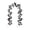 Black25, variant on Halloween Wedding Black Rose Vines with Flexible Wire, Artificial 78.74 Inch Dark Gothic Floral Arch Decor for Fall Gathering