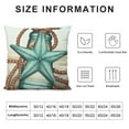 thumbnail image 5 of GOSMITH  Hello Summer Beach Shell Coral Coastal Decorative Throw Pillow Covers, Anchor Starfish Conch Wreath Nautical Cushion Case Decor, Sea Ocean Plaid Farmhouse Sofa Couch Decoration, 5 of 5