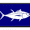 Tuna, variant on US Flag - Fish Morale Patch - Removable Patch