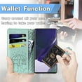 thumbnail image 5 of Wallet Phone Case for Samsung Galaxy S23 Ultra,Cute Cartoon Cat Dog Pattern PU Leather Case with Magnetic Clasp and Cash Card Slots Holder Holster for Galaxy S23 Ultra,CD Green, 5 of 16