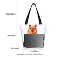 thumbnail image 2 of KLL Tote Bag for Women Cozy Knitting Llama Print Shopping Grocery Reusable Bags for Office School Shopping Travel, 2 of 6