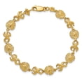 thumbnail image 4 of 14k Yellow Gold Starfish & Sand Dolloar Bracelet, 4 of 7