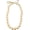Beige, variant on Hawaiian Graduation Black Kukui Nut Leis Flower Necklace Ribbon Bow Tie Closure Adjustable Acrylic Heart Shell Beads for High School College Graduation Party Accessories