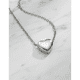 thumbnail image 2 of Dije Corazón Acero Inoxidable Plata Collar Mujer Minimalista Malubero, Plata, 2 of 5