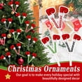 thumbnail image 7 of 3 Pcs, 12inch Christmas Elf Stuffed Legs Stuck Tree Topper Decorations - Plush, Striped, and Colorful with Fixed Wire, Perfect for Holiday Tree Decorations and Party Supplies, Christmas Decorations, 7 of 7