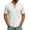 White, variant on Miluxas Men's Waffle Knit Lace-Up Henley Shirt, Short Sleeve Summer Casual Top, Stand Collar Drawstring Tee for Spring & Summer Daily Wear White XL(XL)
