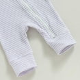 thumbnail image 7 of THDHVS Newborn Sleepers,Baby Girl Clothes,Newborn Unisex Long Sleeve Zip Front Bodysuit Footless Pajamas Purple 3-6 Months, 7 of 7