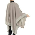 thumbnail image 3 of YWDJ Shawl Wrap Women Autumn Fashion Pashmina Shawl Wrap Cape Sweater Knitting Cardigan Scarf Khaki M, 3 of 7