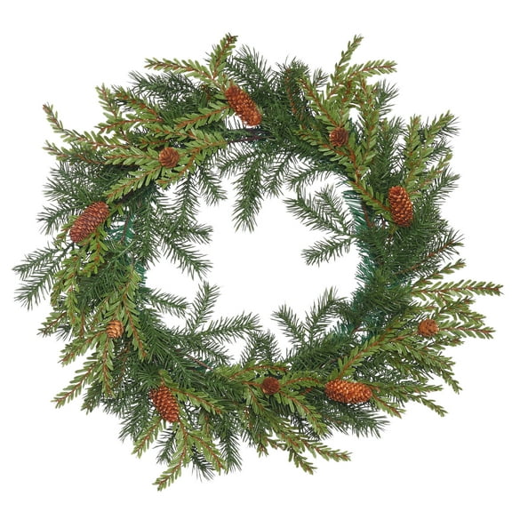 Vickerman 20" Hemlock-Angel Pine Artificial Christmas Wreath, Unlit