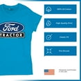 thumbnail image 6 of Ford Tractor Logo Blue T-Shirt Vintage Farm Rustic Classic Brand Heritage Retro Life Agricultural Field Women's Tee, 6 of 7