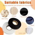 thumbnail image 6 of 70 Yardsx1In Stitch Hemming Tape,2Pcs Durable No Sew Hemming Tape,Black and White Adhesive Fabric Hem Tool for Curtains,Skirts, 6 of 6