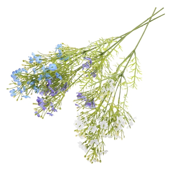 PTOOTP 3PCS Fake Baby Breath Bulk Assorted Color Plastic Flower Shape for Table Centerpieces Homeowners
