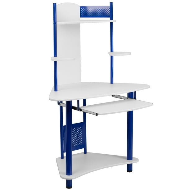 Flash Furniture Student Corner Computer Desk With Hutch Multiple