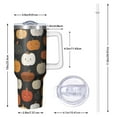 thumbnail image 2 of Halloween Modern 40oz Tumbler– Stainless Steel Insulated Tumbler with Handle and Straw, Large Capacity Travel Cup for Hot & Cold Drinks, 2 of 7
