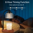 thumbnail image 5 of Candle Warmer Lamp with Timer Dimmer, Birthday Gifts for Women Mom Sister, House Warming Gifts Vintage Home Decor, Adjustable Height Wax Melt Warmer for Jar Candles with 2 Bulbs, 5 of 9