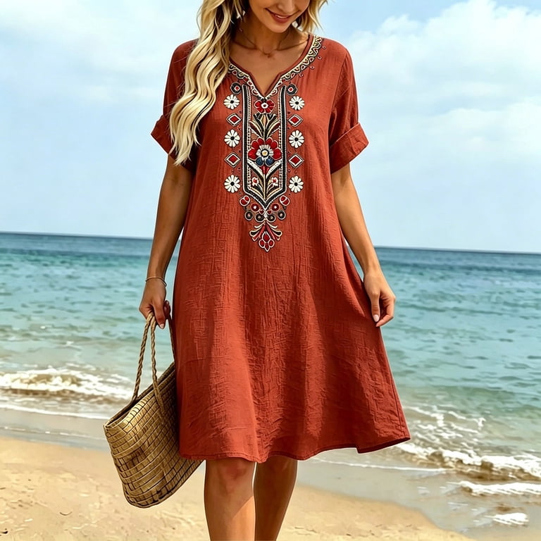 womens cotton smock dress Women's White Cotton Button Down Smock Dress