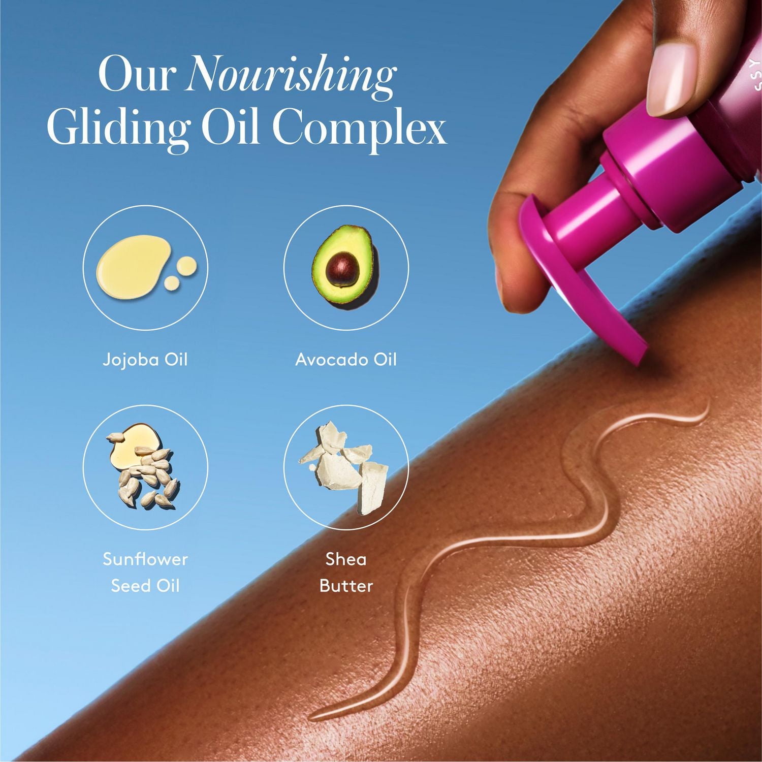 Athena Club Glossy Shave Oil, Super Pink - 236 mL, Innovative oil-serum hybrid.