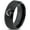 Black Bevel Tungsten, variant on Tungsten Horse Horses Equestrian Equine Equidae Band Ring 8mm Men Women Comfort Fit Black Dome Polished