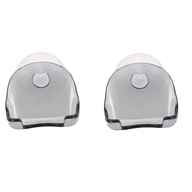 Plástico Super Suction Cup Razor Rack Clear Bath Holder Holder Shaver Storage Storage Soporte, 2pcs Jooan Hogar