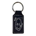 thumbnail image 3 of Keychain - Rectangle - Beehive - Leather, 3 of 4