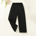 thumbnail image 6 of RMGVDSD Girls Straight Leg Pants Back to School Trousers Loose Classic Fit Dress Pants Elastic Waist Casual School Uniform Pants for Kids 7-8 Years, 6 of 7