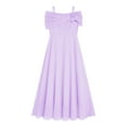 thumbnail image 5 of iiniim Kids Flower Girls Off Shoulder Chiffon Junior Bridesmaid Wedding Pageant Formal Ball Gown Maxi Dress Lavender 16, 5 of 7