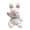 L, variant on Waving Bunny Plush Toy, Milk-White Cloud Velvet Rabbit Stuffed Animal with Blushing Cheeks, Cuddly Soft Companion for Kids & Adults, Ideal for Bedroom Decor & Gift