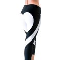 thumbnail image 2 of Leggings de yoga de corazón para mujer de talla grande, pantalones de retales, mallas delgadas, mallas deportivas para correr, pantalones de jogging de gimnasio, cintura alta Jumpingount FS6738-13, 2 of 3
