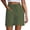 Green, variant on YVNAURA Women's Casual High Waist Shorts with Pockets Elastic Drawstring Loose Fit Wide Leg Summer Cotton Beach Travel Lounge Shorts,Green,L