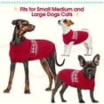thumbnail image 5 of IDOMIK Dog Sweater, Warm Christmas Sweatshirt, Doggie Pullover Knitwear Clothes for Fall Winter, Red, M, 5 of 8