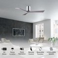 thumbnail image 2 of Matthews Fan Company IR3H-CR-BW-52 Irene 52" Polished Chrome Hugger Ceiling Fan with 3 Barn Wood Blades, Remote and Wall Control, Indoor/Outdoor Damp Rated, 2 of 6