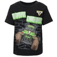 thumbnail image 3 of Conjunto de camiseta de manga corta y pantalones cortos deportivos Monster Jam Trucks para niños pequeños, 4T, 3 of 8