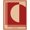 Red, Pattern 7, variant on ODIKA 8'x10' Washable Area Rug Red Beige Minimalist Geometric Design Elegant Rectangular Layout with Modern Stripes for Dining Room, Large Office, Lounge, Non-Slip Chair-Friendly Mat