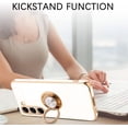 thumbnail image 5 of for Samsung Galaxy S23 5G Case White Plating Mental Ring Kickstand Luxury Case Soft TPU Shockproof Back Electroplate Cover Galaxy S23 5G Case for Girls Women, 5 of 12