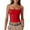 Red, variant on Ynynloco Women Summer Thin Strap Tank Top Spaghetti Straps Sleeveless Camisole Shirts Basic Casual Going Out Shirt