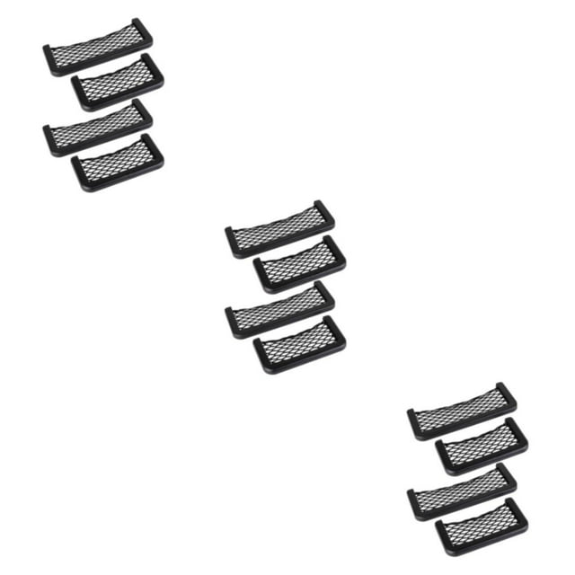 Decodeary Lot de 4/lot Sac de Rangement pour Voiture Application Large Multifonctionnel Forte Viscosité Spécial 3 Noir 3Set